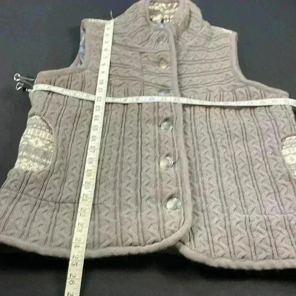 Bob Timley aka women’s sweater vest zipper and button closure pockets size XL - Picture 9 of 12